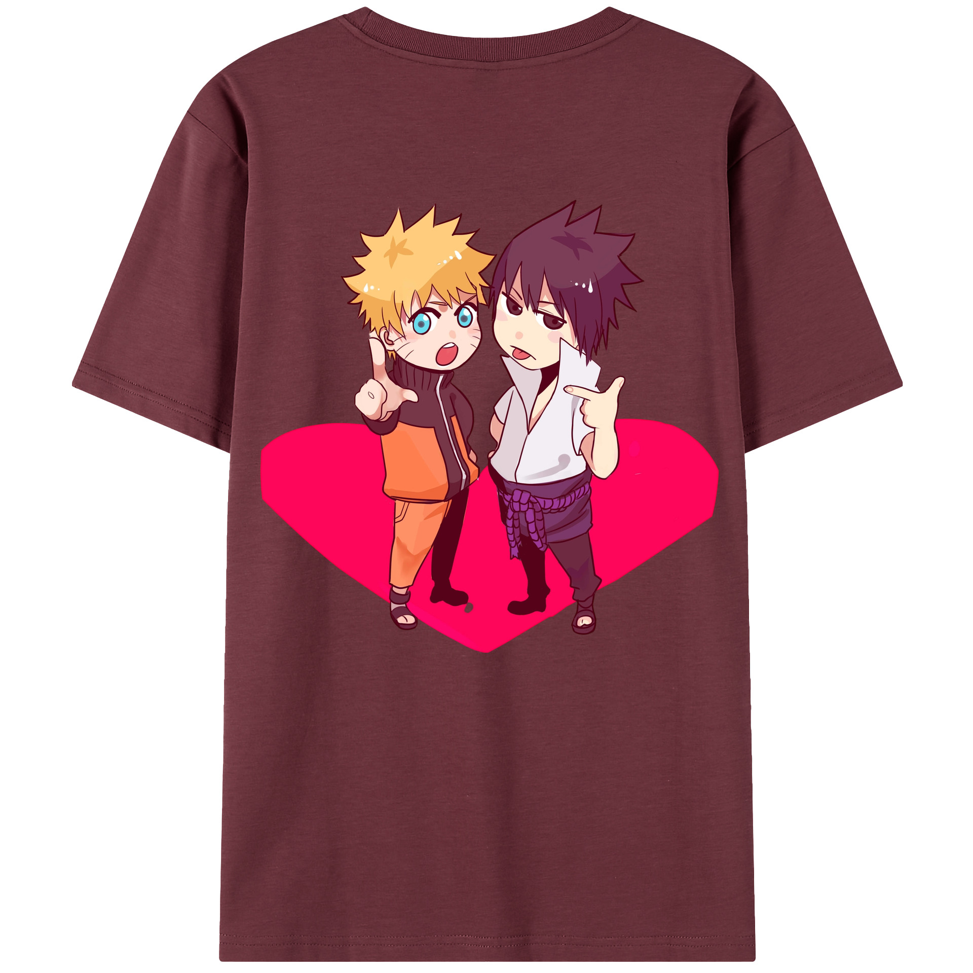 （画像用） NARUTO -ナルト- うずまき ナルト Uzumaki Naruto 綿100％半袖Tシャツ（背面プリント）
